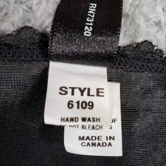 Fredricks of Hollywood Black Corset Lace Up Satin 38 Goth Fairy New Victorian - Picture 6 of 13